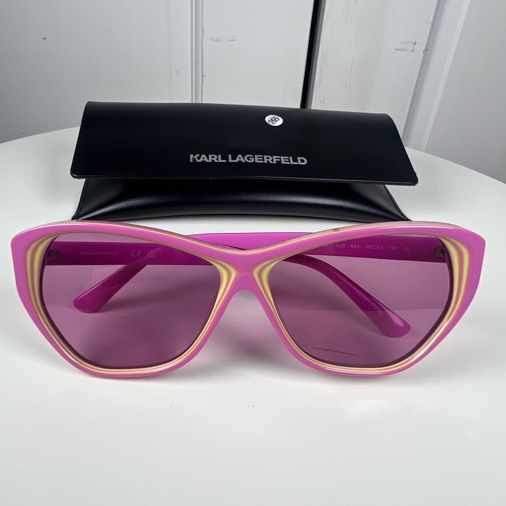Karl Lagerfeld KL6103S New PINK/YELLOW 58/13/140 Women's Sunglasses